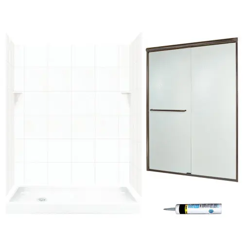 MULTI VENDOR KIT PARENTS SQP326L010-M58570BR SHOWER KIT SQ326L10BR BRNZ/RAIN GLSS SQ TILE