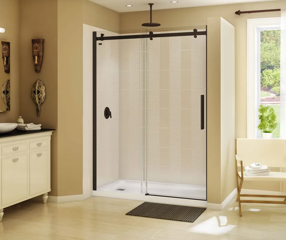 MAAX 138997-900-173-000 DOOR 138997-900-173-000 SHWR CLEAR GLASS/DARK BRNZ FRAME
