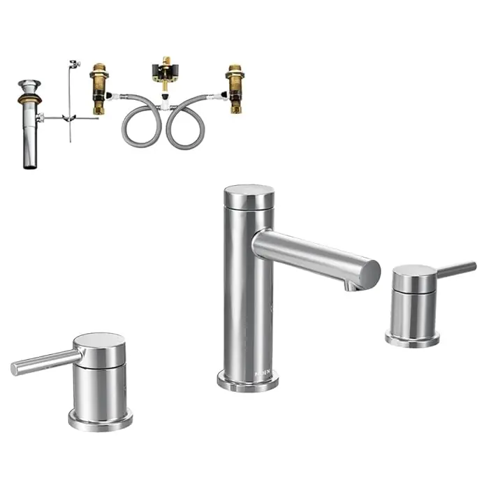 MOEN K-T6193CH LAV FCT KIT K-T6193CH ALIGN 2-HDL W/DRAIN & ROUGH-IN