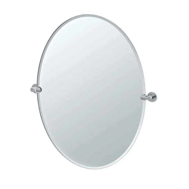 Gatco 4689LG Mirror 24X32 Oval Large Pivoting Frameless
