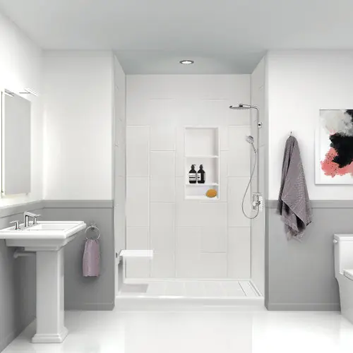 JIANGSU FASHION COMPOSITE PWK603696-231 SHOWER WALL KIT 60X36X96 WHITE PWK603696-231