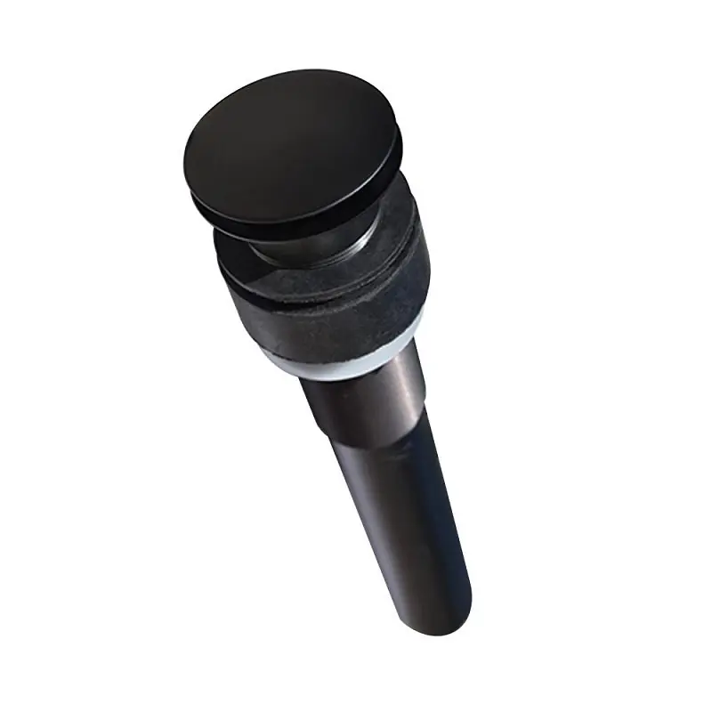 Native Trails DR130-MB Drain 1-1/2 Dome Matte Black Push to Seal