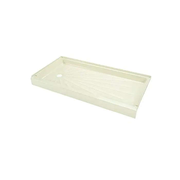Mustee 3060LBN - 30 x 60 ShowerTub Shower Base - Left Drain - Bone