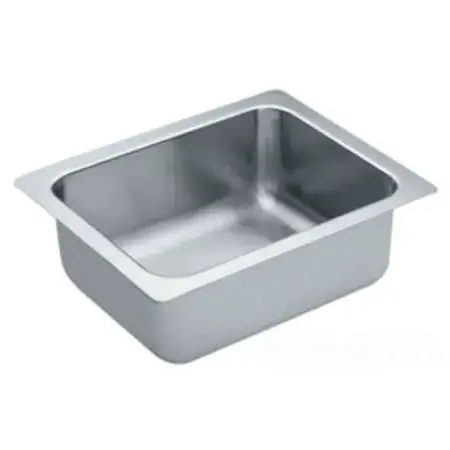 MOEN S22353 SINK 14X18 N/HL SGL BOWL 18 GA.TYPE 301 SS