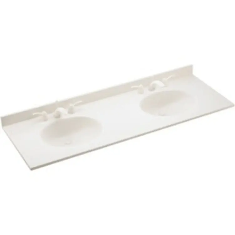 Swan VT022612B.040 Vanity Top 22X61 Dbl Bwl
