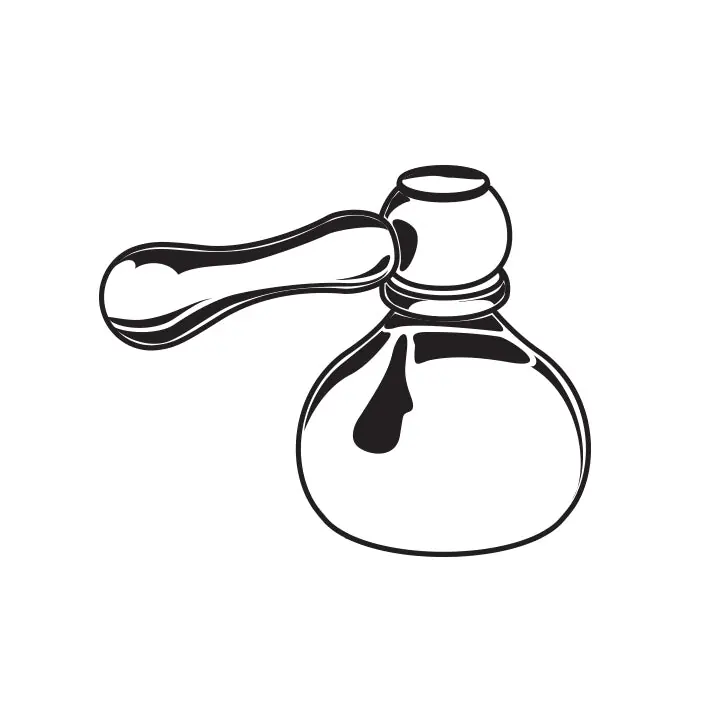 AS America Inc 0000443.295 HANDLE KIT 0000.443.295 STN 3HDL JASMINE MTL LVR HDL