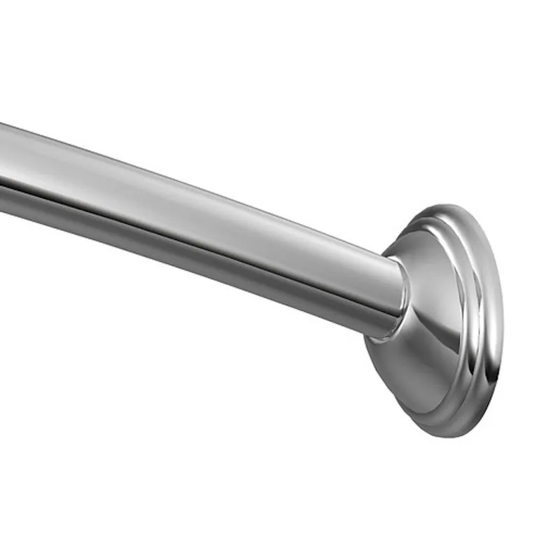 MOEN CSR2155-RR-OWB Shower Rod Kit Curved Fixed With Roller Rings