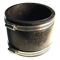 NATIONAL PIPE & PLASTICS INC PCX56-66 COUPLING 6 PVC/STL/CI W/CLAMP 6.38X6.38 +- 5%
