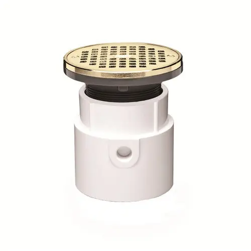 OATEY 82038 DRAIN 4 ABS BODY GP SPG END 82038 W/5 BRS RND GRATE & RING