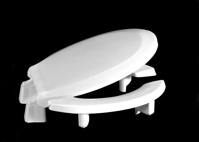 CENTOCO 3L460STS-001 Seat WHT RND OPEN FRONT L/COVER PLASTIC