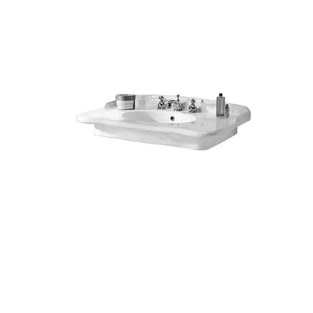 Porcher 30118-00.001 Lav Top 30118.00.001 White 8CC Petra Use W/Chest 89030.00.640