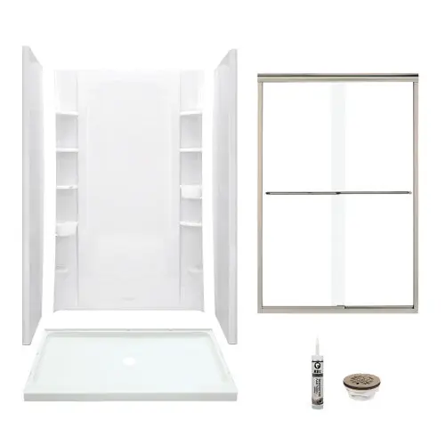 Multi Vendor Kit Parents 7232-5475NC-B-0 Shower Kit 48X34 WHT