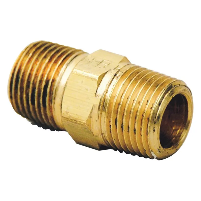 Brasscraft PHN-6X Nipple 3/8 Brass Hex Lead Free