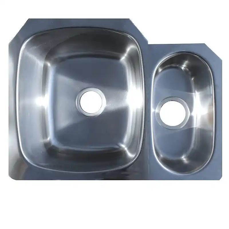 FRANKE UC1925/90RK/E SINK 19X25 NHL DBL BWL RADIANT/SILK