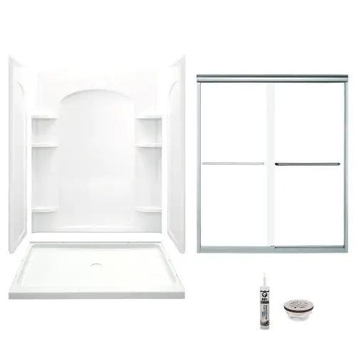 Multi Vendor Kit Parents 7223-5475SC-B-0 Shower Kit 60X34 WHT