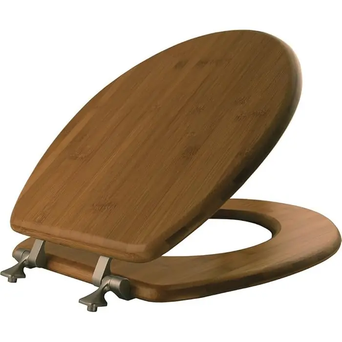 BEMIS 19401NI 568 SEAT 19401NI-568 ELON BAMBOO W/BRUSH NCKL HINGE