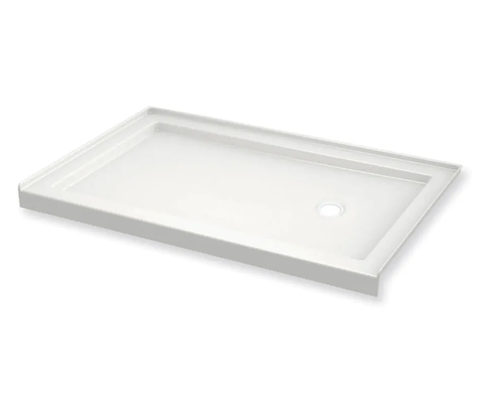 MAAX 410005-501-001 BASE 60X32 410005-L-501-001 WHT B3ROUND - ALCOVE LH DRAIN