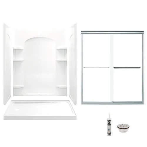 Multi Vendor Kit Parents 7218L-5475SC-B-0 Shower Kit 60X32 LH WHT