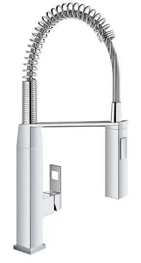 LIXIL 31401000 SINK FCT 31401000 PC EUROCUBE SEMI-PRO DUAL SPRAY W/TOGGLE
