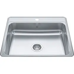 FRANKE CSLA2522-6-1N SINK 25X22 1HL SS SGL BWL DROP-IN CREEMORE