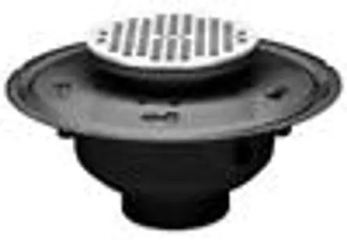 Oatey 72112 Drain 2 PVC Adj Comm Spg End 72112 W/6 Round SS Grate