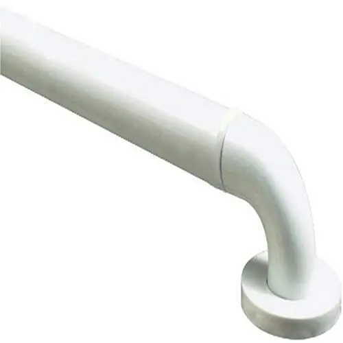 BR Safety Product Inc PQC-36-WH-WH GRAB BAR 36 PQC-36-WH-WH WHT 1-1/4 OD W/WHITE RING