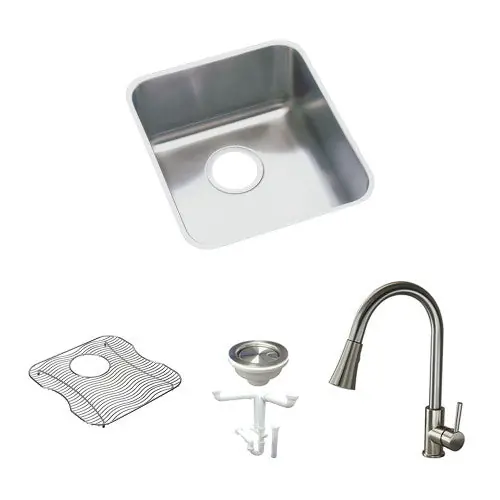 Multi Vendor Kit Parents KF-ELUHAD161650 Sink Kit With Faucet And Accessories
