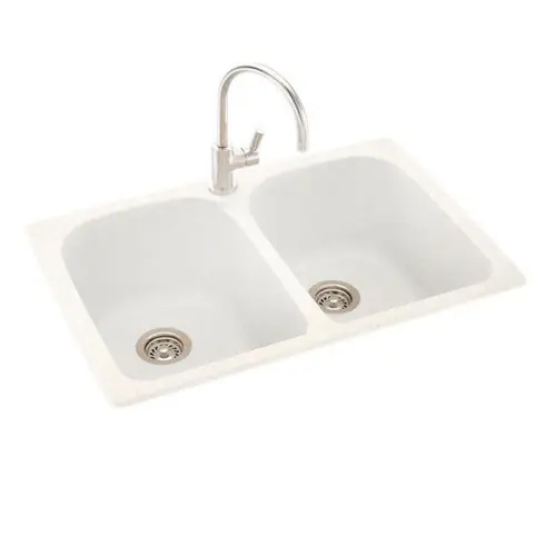 Swan Surfaces KS02233LB.059 Sink 33X22 1HL Dbl Bwl KSLB-3322 Replacement MPN