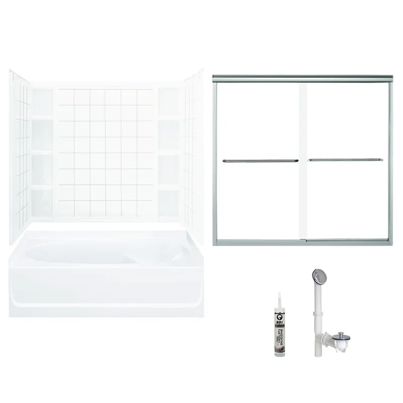 MULTI VENDOR KIT PARENTS 7111L-5405SC-D-0 TUB/SHWR KIT 60X42 LH AFD WHT