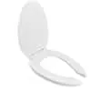 CENTOCO 820-STSS-001 SEAT WHT ELON OPEN FRONT W/COVER PLASTIC