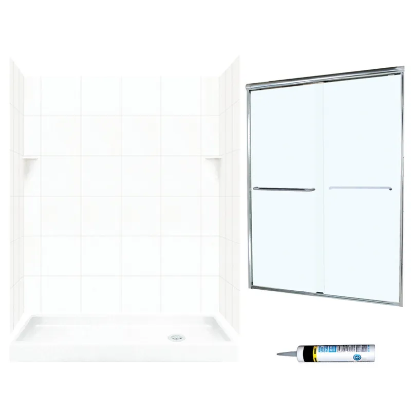 MULTI VENDOR KIT SQP326R010-M58570CC SHOWER KIT SQ326R10CC CHRM/CLEAR GLSS SQ TILE