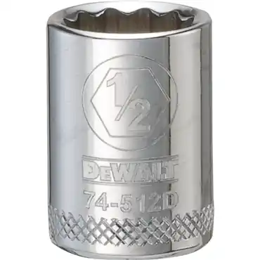 DeWalt DWMT74512OSP 3/8 in Drive Polished Chrome Standard Socket