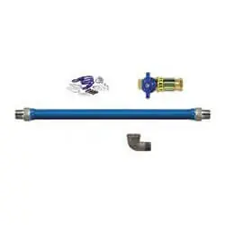 Dormont 0241233 Model 1675BPQR36 3/4 ID (1 OD) Blue Hose Moveable Foodservice Gas Connector (36 Length)