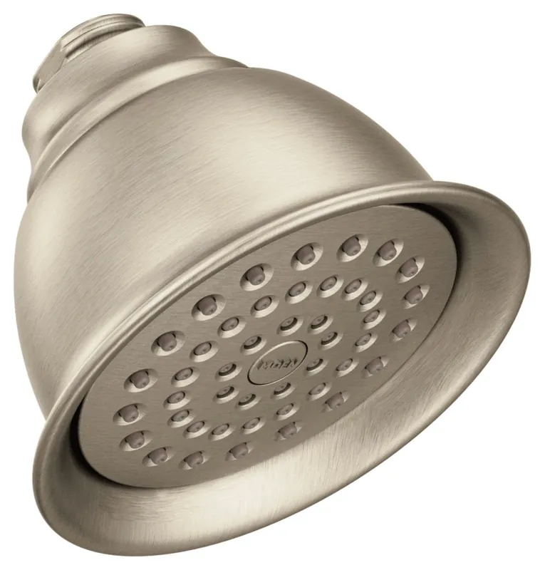 Moen 6302BN Showerhead Brushed Nickel 1-Function 4-3/8 Diameter Spray Head