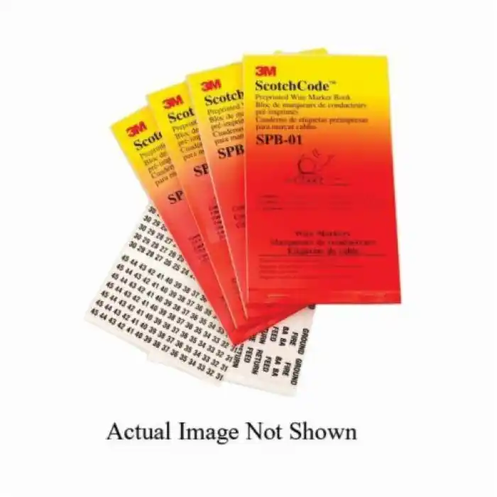 3M SPB-11 ScotchCode Pre-Printed Wire Marker Book