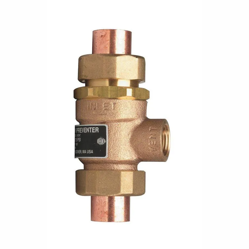 Watts 0061926 Series 9D 3/4 in. Brass Union Solder x Socket Weld Backflow Preventer