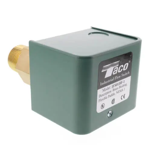 Taco IFS01SR-1 1 Stainless Steel Flow Switch NEMA1 w/ Rigid Paddles Single Switch