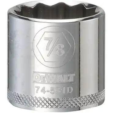 DeWalt DWMT74531OSP 3/8 in Drive Polished Chrome Standard Socket