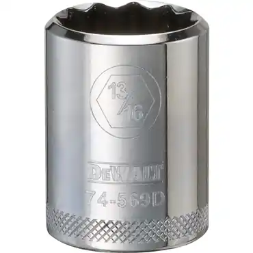 DeWalt DWMT74569OSP 1/2 in Drive Polished Chrome Standard Socket