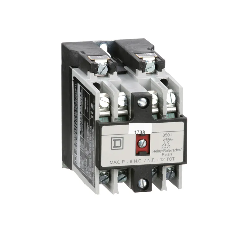 Square D 8501XO40V02 AC Operated Control Relay 110/120 VAC (4NO) Replacement MPN