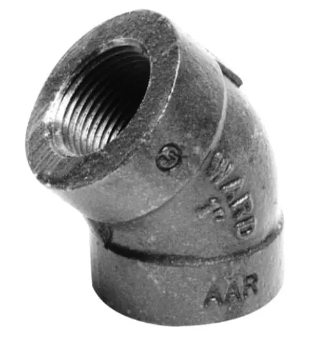 Ward 3.BM45L 45 Deg Pipe Elbow 3 In
