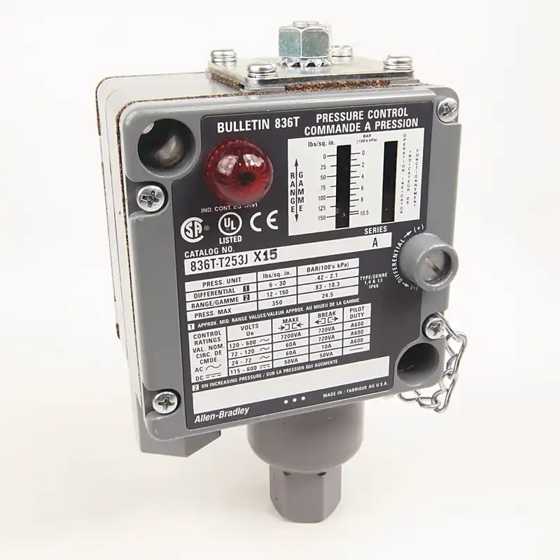 Rockwell Automation 836T-T253J Oil-tight Pressure Control 150 psi Replacement MPN