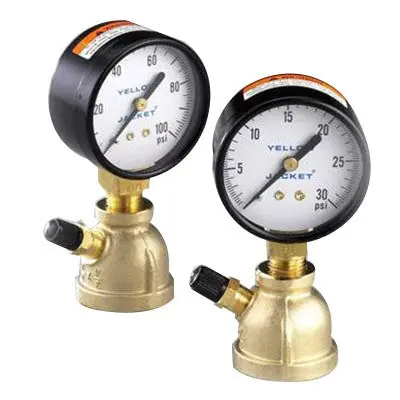 Yellow Jacket 78085 Gas Test Gauge 0 to 30 lb 1 inch NPT Pipe
