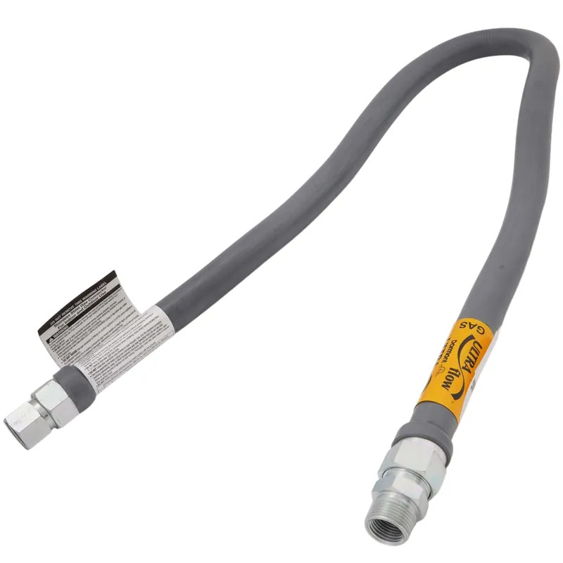 Dormont 0240976 Model 41-4142-48 1 OD 3/4 ID PVC Coated High BTU SS Gas Connector 3/4 MIP x FIP 48 Length