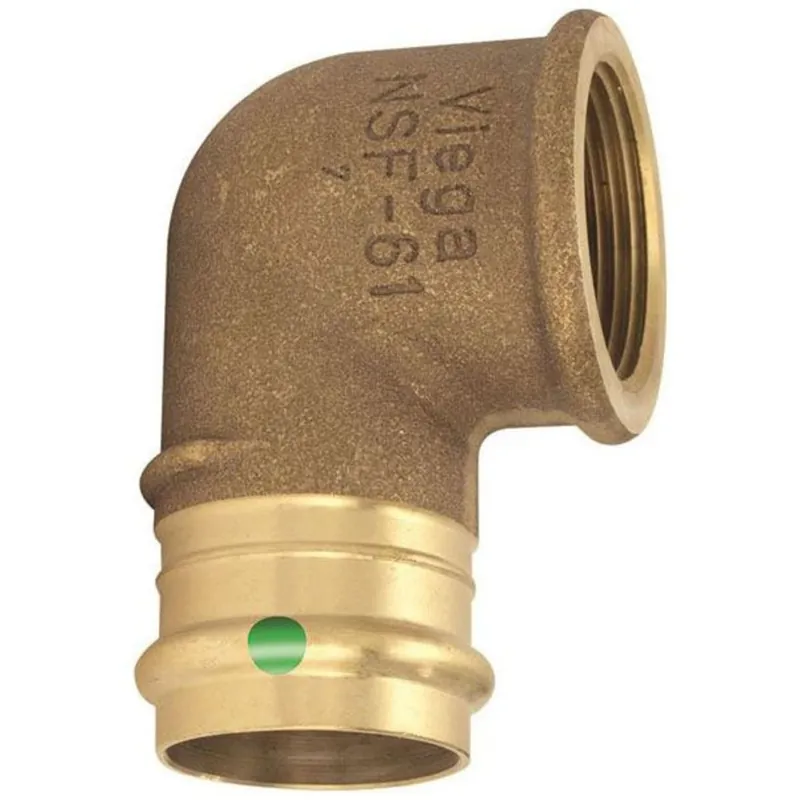Viega 79535 3/4 x 1/2 - (P-FPT) - 90 Deg Elbow, ProPress®