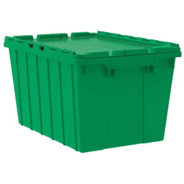 Akro-Mils 39120GREEN Attached Lid Container 12 gal