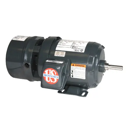 U.S. Motors BMU1S2A Brake Motor Three Phase TEFC Horizontal - Footed Motor