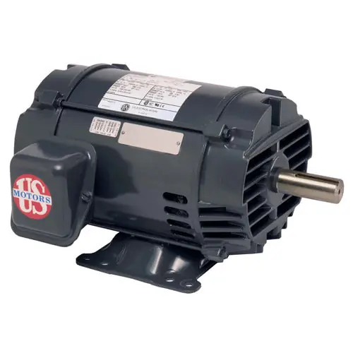 U.S. Motors D40P2DS General Purpose Three Phase ODP Horizontal - Footed Motor