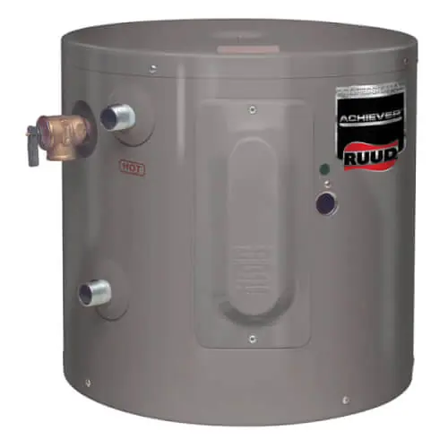 Ruud PROE10-1-RU-POU 10 Gallon 2KW Professional Achiever Electric Point-of-Use Water Heater 6 Year