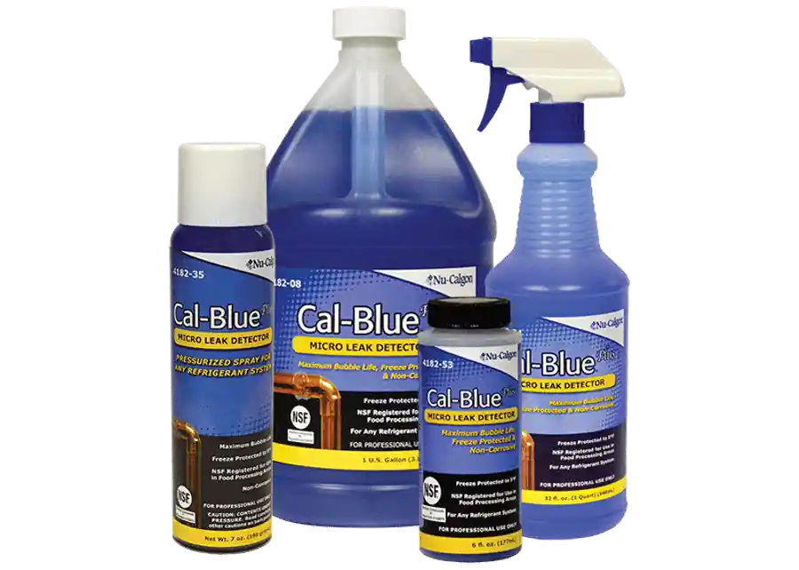 Nu-Calgon 4182-35 Leak Detector 7 oz Pressurized Spray Cal-Blue Plus